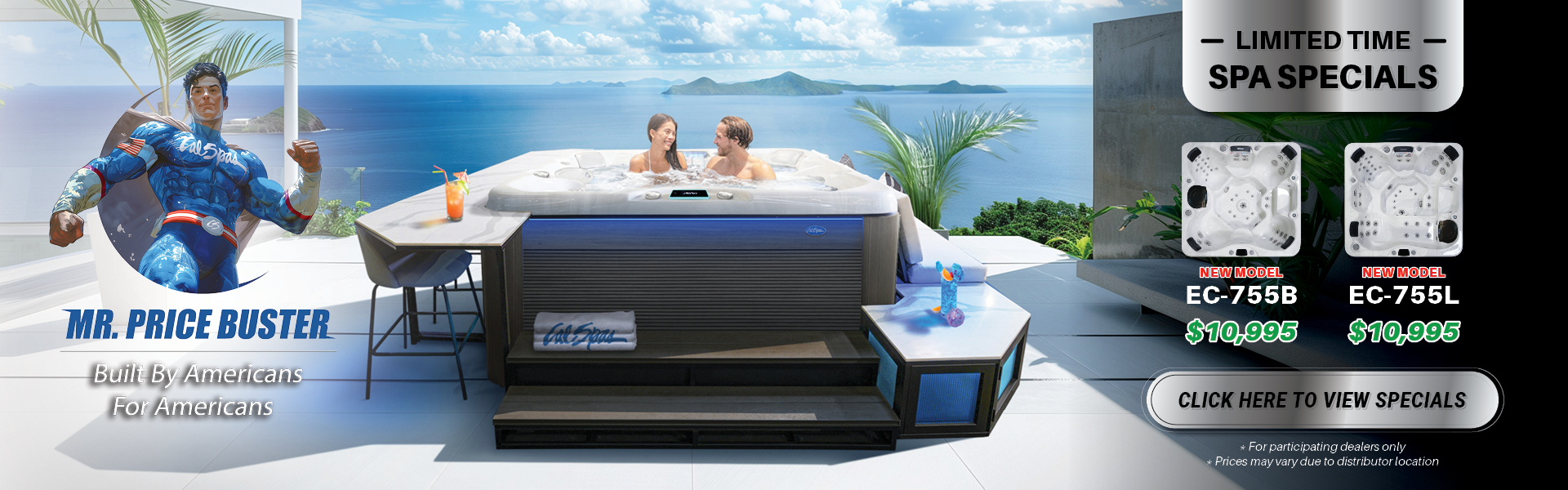Calspas hot tub being used in a family setting - Gilbert