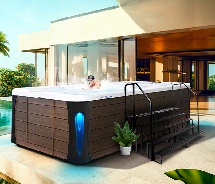 Calspas hot tub being used in a family setting - Gilbert