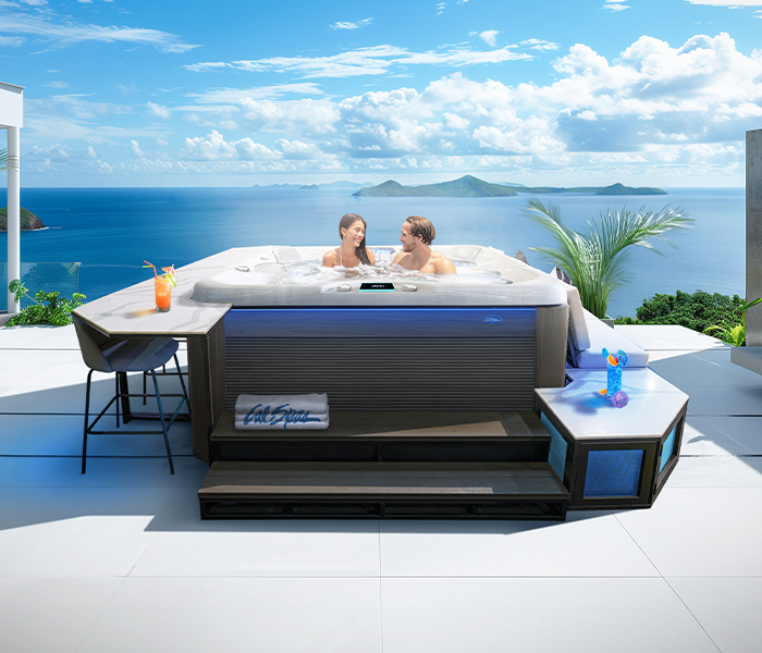 Calspas hot tub being used in a family setting - Gilbert